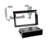 Adaptador De Fachada 2-DIN Con Hueco Para Fiat Ducato > Negro Piano