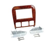 Adaptador de fachada 2-DIN para Clase S (W220) acabado de madera