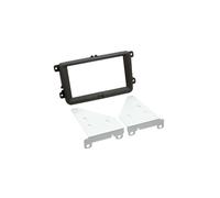 Adaptador de fachada soft touch 2-DIN compatible con Seat/Skoda/VW negro