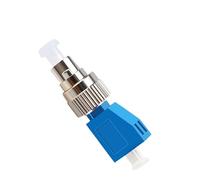 Adaptador de fibra FC UPC macho a LC UPC hembra, conector de cable óptico híbrido, modo único for localizador visual de fallas FTTH, rojo(10pcs)