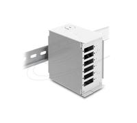 Adaptador de fibra óptica Delock 91065 SC/LC 6 conectores gris metal