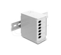 Adaptador de fibra óptica Delock 91066 SC/LC 6 conectores gris metal