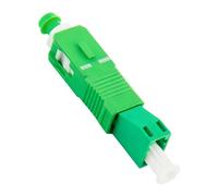 Adaptador de Fibra Óptica LC/APC Hembra a SC/APC Macho,Adaptador Híbrido Singlemode 9/125um Fácil de Usar con Baja Pérdida de Inserción, Alta Compatibilidad para OTDR, VFL y Dispositivos de Red