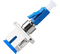 Adaptador de fibra óptica SC/APC hembra a conector LC/APC monomodo, adaptador LC a SC para acoplamiento de fibra óptica duradero y rápido Bajo pérdidas (SC/APC-LC/APC)