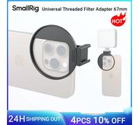 Adaptador de filtro roscado universal SmallRig de 67 mm para filtros magnéticos de 67 mm con soporte de zapata fría para luces de vídeo y micrófonos -5174 5174