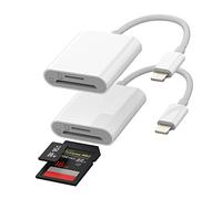 Adaptador de flash Lightning a Micro SD TF para iPhone, accesorios de lector de tarjetas, 2 en 1 (paquete de 2 unidades) para Apple MFI 11 12 13 14 Pro Max X XS XR SE 7 8 Plus para iPad Air Compact