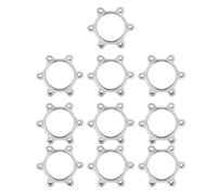 Adaptador de Freno de Disco 10 UNIDS Aleaci¨®n de Aluminio Ruedas Libres Rosca 6 Pernos (48MM)