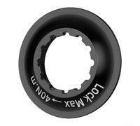 Adaptador de freno de disco de 6 pernos a convertidor de anillo de bloqueo central, hecho de aleación de aluminio 6061 para bicicletas de montaña y carretera, disponible en varios colores (A-negro)