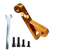Adaptador de freno de disco de aleación CNC para bicicleta, montaje lateral IS a palanca de cambios de pinza de montaje plano para rotores de 160 mm y 180 mm, compatible con Hope y Campagnolo, negro