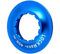 Adaptador de freno de disco de aleación de aluminio que convierte la interfaz de cubo de bloqueo central en soporte de seis pernos para aplicaciones de bicicleta de carretera y montaña (interior azul)