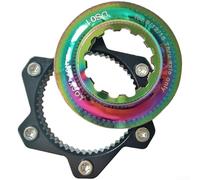 Adaptador de freno de disco de bloqueo central a 6 pernos para bicicleta de carretera de montaña, convertidor de montaje de aleación de aluminio para cubos de eje de 9 a 12 mm, pieza de freno de