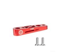 Adaptador de freno de disco de montaje plano, soporte de adaptador de freno de disco de bicicleta de carretera - Convertidor de montaje plano de aluminio a poste, se adapta a rotores de 140 mm y 160