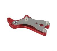 Adaptador de freno de disco para cuadros de bicicleta que no cuentan con estándares IS o de montaje en poste, utiliza un diseño común de cubo de liberación rápida (rojo)
