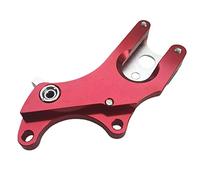 Adaptador de Freno de Disco Soporte Convertidor Montaje Caliper de Bicicleta Aluminio Resistente Función de Actualización Adecuado para Ciclismo, Rojo