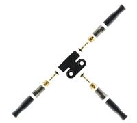 Adaptador de freno hidráulico divisor de 1 a 2 salidas para sistemas de freno de bicicleta y motocicleta CNC aluminio para tipos de aceite mineral y DOT (B)