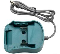 Adaptador de fuente de alimentación CC de 18 W para batería de iones de litio de 18 V 20 V máx. BL1830 BL1840 con cable de 96 cm para funcionar con ventilador de luz LED de 12 V-18 V, color verde