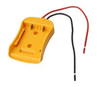 Adaptador de fuente de alimentación de batería de 18 V, conexión de cable para herramientas inalámbricas, fuente externa de alta potencia con fusible, ABS amarillo