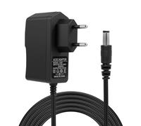 Adaptador de Fuente de Alimentación de CA a CC 12V 0,5A, Conector de 5,5 mm x 2,1 mm AC 100-240V auf DC 6W Universal Transformer para Cámara CCTV DVR Tira de Luces Led, 100CM Cargador