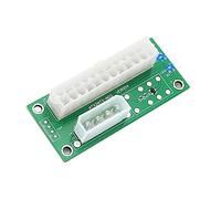 Adaptador de fuente de alimentación múltiple de fuente de alimentación dual de versión de actualización de LeHang, placa de alimentación síncrona, agregue 2 PSU con LED de alimentación a conector Molex de 4 pines