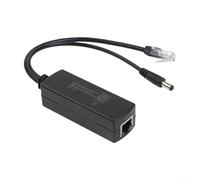 Adaptador de fuente de alimentación para divisor POE de 48 V a 12 V 1 A 2 A con transferencia de datos estable 10/100 Mbps compatible con cámaras HD y puntos de acceso inalámbricos