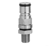 Adaptador de gas Ball Lock con 1/4 pulgadas para mamparo BSP para dispensadores de cerveza casera y componentes de distribución de línea de bebidas (licor)