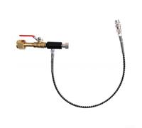 Adaptador de gas de acero inoxidable con rosca M11, ajuste de conexión rápida CGA320 para manguera de flujo W21.8, conector de tubo de resorte de 24 pulgadas, G5/8 (C)