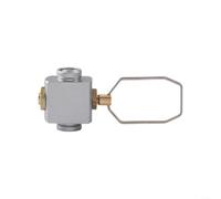 Adaptador de gas de camping de acero inoxidable con válvula de presión ajustable y junta múltiple, convertidor plegable para cocinas y bombonas de gas, conexión segura para viajes y senderismo, color