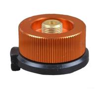 Adaptador de gas de camping de latón para cilindros de propano y butano | Conecta tanques planos a estufas, construcción de acero resistente, ajuste estándar, uso doméstico y exterior