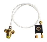 Adaptador de gas de camping de latón para recarga de bote de butano
