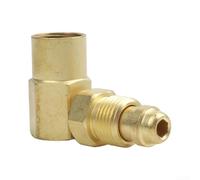 Adaptador de gas inerte AW-407 CGA-032, codo de latón para argón para soldador MIG, conexión de gas óptima, solución robusta
