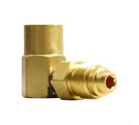 Adaptador de gas inerte de codo de 90 grados AW-407 CGA-032 para soldadora de argón, conector de gas de latón para soldadores Everlast TIG y MIG
