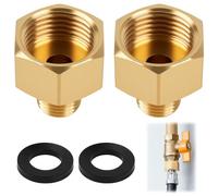 Adaptador De Gas LPG 1/2" R X 1/4" Lks - Conector De Cobre Para Estufas, Cocinas, Hornillos Y Hockers De Camping - Compatible Con Equipos Franceses Y Alemanes Junta Incluida Adaptador Gas