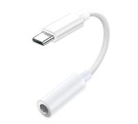 Adaptador de gato: convertidor de audio de 3.94 pulgadas para laptop móvil, conector de tipo con sonido digital, divisor de auriculares para tabletas, shell de aleación, uso portátil, interior. Al air