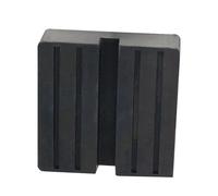 Adaptador de gato de piso, almohadilla de goma antideslizante para coche, bloque de soporte cuadrado resistente, herramienta de reparación de riel antideslizante para suelo, viga y elevación