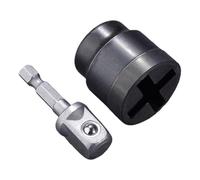 Adaptador de gato de tijera automotriz - Adaptador de enchufe de tijera | RV Scissors Jacks Stabilising Sockets | Accesorio de adaptador de perforación resistente | Accesorios de reparación
