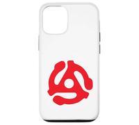 Adaptador de grabación de 45 RPM Retro Vintage Tocadiscos Rojo Carcasa para iPhone 12/12 Pro