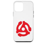 Adaptador de grabación de 45 RPM Retro Vintage Tocadiscos Rojo Carcasa para iPhone 12 mini