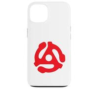 Adaptador de grabación de 45 RPM Retro Vintage Tocadiscos Rojo Carcasa para iPhone 13