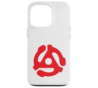 Adaptador de grabación de 45 RPM Retro Vintage Tocadiscos Rojo Carcasa para iPhone 13 Pro