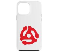 Adaptador de grabación de 45 RPM Retro Vintage Tocadiscos Rojo Carcasa para iPhone 13 Pro Max