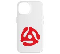 Adaptador de grabación de 45 RPM Retro Vintage Tocadiscos Rojo Carcasa para iPhone 14