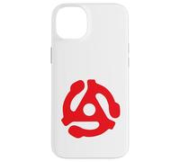 Adaptador de grabación de 45 RPM Retro Vintage Tocadiscos Rojo Carcasa para iPhone 14 Plus