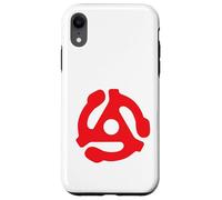 Adaptador de grabación de 45 RPM Retro Vintage Tocadiscos Rojo Carcasa para iPhone XR