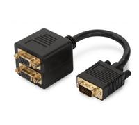Adaptador de gráficos assmann vga, vga a 2x vga, full hd 24hz, 1920 x