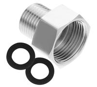 Adaptador de Grifo a Manguera de Cobre Plata para Baño y Cocina | Instalación Sencilla, Conector Rápido, Resistente a Fugas y Alta Presión, para Fregaderos y Grifos