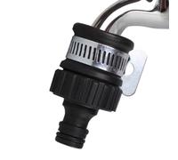 Adaptador De Grifo - ABS Goma Acero 6,5x3,5x1,6cm | Adaptador Universal Y Ovalado De Fregadero | Conector Rápido De Manguera Para Baño, Jardín Y Hogar