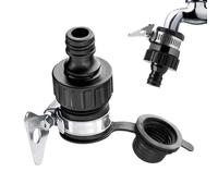 Adaptador de grifo - Adaptador de grifo de conexión rápida - Apto para 16 mm y 13 mm, montaje de tornillo resistente para lavadora doméstica, lavaplatos cocina jardín