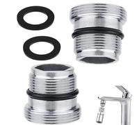 Adaptador de grifo con rosca exterior M18 a M22, adaptador de metal para aireador, para cocina, baño, filtro de agua