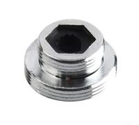 Adaptador de grifo de agua de metal, conector roscado para aireador de cocina, ahorro de agua y flujo uniforme para instalaciones residenciales y comerciales (18 mm-22 mm (16 mm-22 mm exterior))