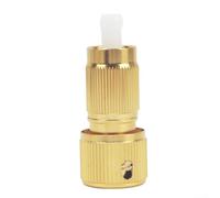 Adaptador de grifo de conexión rápida de latón para tubo telescópico de lavado a presión, conector de manguera de jardín totalmente metálico con compatibilidad de tubo de aluminio, dorado, paquete de